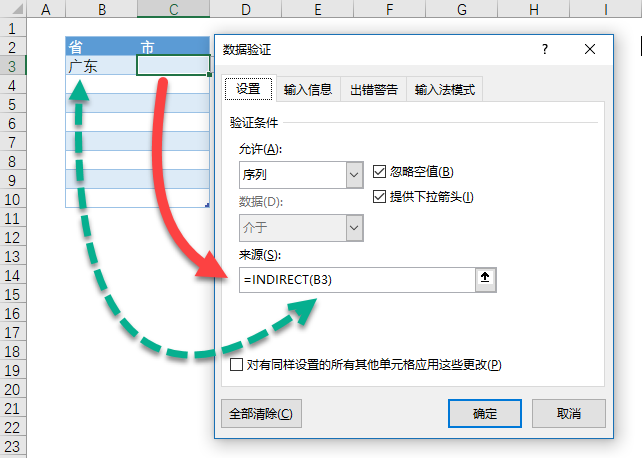 Excel 制作二级联动下拉菜单教程(图6) Excel 制作二级联动下拉菜单教程(图6)