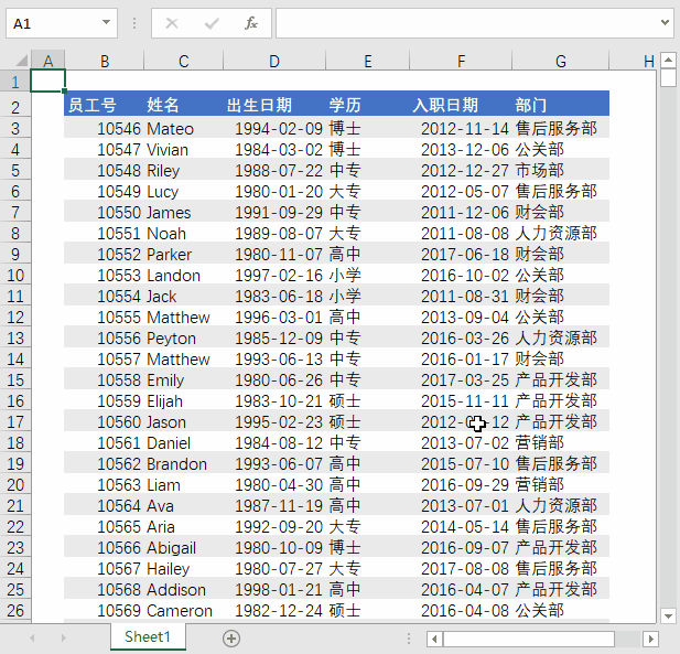 Excel 中如何快速选中大量数据？(图4)