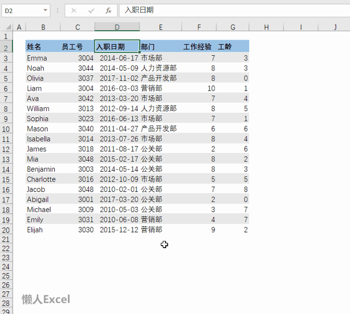 Excel 中 3 个隐藏行列的方法(图4)
