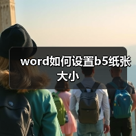 word如何设置b5纸张大小（图1）