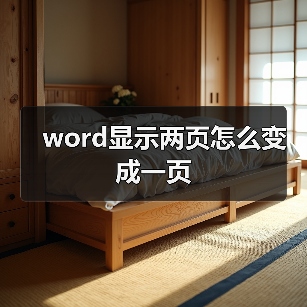 word显示两页怎么变成一页(图3) word显示两页怎么变成一页(图3)