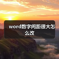 word数字间距很大怎么改(图4) word数字间距很大怎么改(图4)