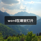 word在哪里打开（图3）
