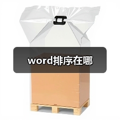 word排序在哪(图3) word排序在哪(图3)