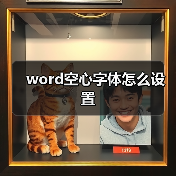 word空心字体怎么设置（图3）