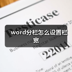 word分栏怎么设置栏宽(图3) word分栏怎么设置栏宽(图3)