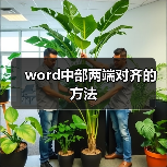 word中部两端对齐的方法（图2）