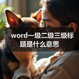 word一级二级三级标题是什么意思(图4) word一级二级三级标题是什么意思(图4)