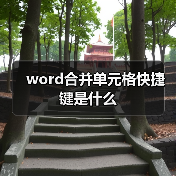 word合并单元格快捷键是什么（图4）