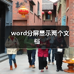 word分屏显示两个文档(图3) word分屏显示两个文档(图3)