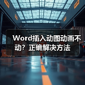 Word插入动图动画不动?正确解决方法(图4) Word插入动图动画不动?正确解决方法(图4)