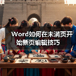 Word如何在未满页开始新页编辑技巧(图2) Word如何在未满页开始新页编辑技巧(图2)