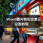 Word图片转灰度显示设置教程（图1）