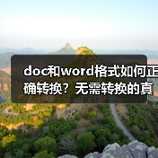 doc和word格式如何正确转换？无需转换的真相揭秘（图4）
