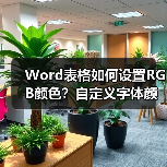 Word表格如何设置RGB颜色?自定义字体颜色教程(图1) Word表格如何设置RGB颜色?自定义字体颜色教程(图1)