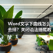 Word文字下曲线怎么去掉?关闭语法提醒教程(图2) Word文字下曲线怎么去掉?关闭语法提醒教程(图2)