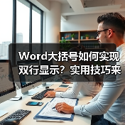 Word大括号如何实现双行显示?实用技巧来了(图2) Word大括号如何实现双行显示?实用技巧来了(图2)