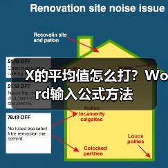 X的平均值怎么打？Word输入公式方法（图1）