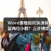 Word表格如何快速保留两位小数？三步搞定精准计算（图2）