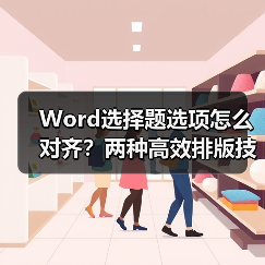 Word选择题选项怎么对齐?两种高效排版技巧(图3) Word选择题选项怎么对齐?两种高效排版技巧(图3)