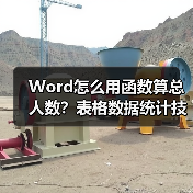Word怎么用函数算总人数?表格数据统计技巧(图3) Word怎么用函数算总人数?表格数据统计技巧(图3)