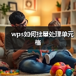 wps如何批量处理单元格（图3）