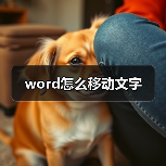 word怎么移动文字（图1）