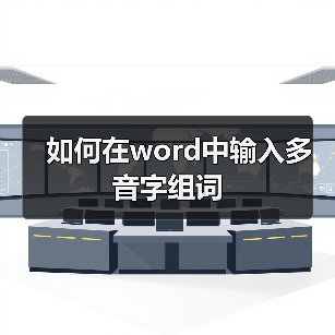 如何在word中输入多音字组词(图1) 如何在word中输入多音字组词(图1)