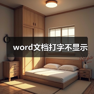 word文档打字不显示（图1）