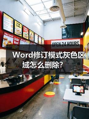 Word修订模式灰色区域怎么删除？（图4）