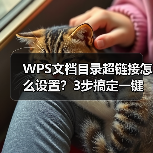 WPS文档目录超链接怎么设置？3步搞定一键跳转（图3）