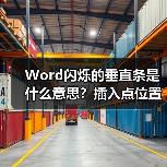 Word闪烁的垂直条是什么意思?插入点位置详解(图2) Word闪烁的垂直条是什么意思?插入点位置详解(图2)