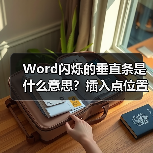 Word闪烁的垂直条是什么意思?插入点位置详解(图1) Word闪烁的垂直条是什么意思?插入点位置详解(图1)