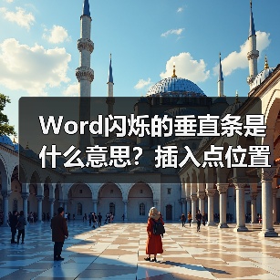 Word闪烁的垂直条是什么意思?插入点位置详解(图3) Word闪烁的垂直条是什么意思?插入点位置详解(图3)