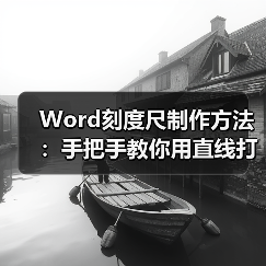 Word刻度尺制作方法:手把手教你用直线打造专业工具(图3) Word刻度尺制作方法:手把手教你用直线打造专业工具(图3)