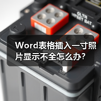 Word表格插入一寸照片显示不全怎么办？（图2）