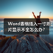 Word表格插入一寸照片显示不全怎么办？（图4）