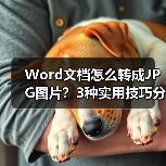 Word文档怎么转成JPG图片？3种实用技巧分享（图2）