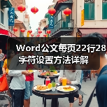Word公文每页22行28字符设置方法详解（图2）