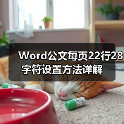 Word公文每页22行28字符设置方法详解（图3）