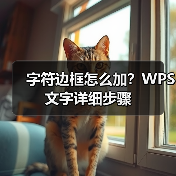 字符边框怎么加？WPS文字详细步骤（图2）