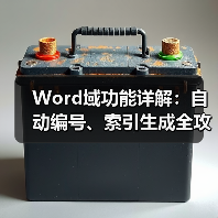 Word域功能详解：自动编号、索引生成全攻略（图2）