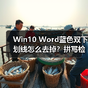 Win10 Word蓝色双下划线怎么去掉？拼写检查显示问题解决（图1）