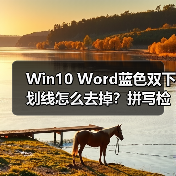 Win10 Word蓝色双下划线怎么去掉？拼写检查显示问题解决（图2）