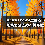 Win10 Word蓝色双下划线怎么去掉？拼写检查显示问题解决（图4）