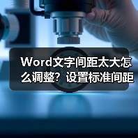 Word文字间距太大怎么调整？设置标准间距技巧（图3）