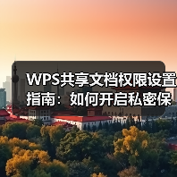 WPS共享文档权限设置指南：如何开启私密保护？（图2）