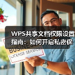 WPS共享文档权限设置指南：如何开启私密保护？（图1）