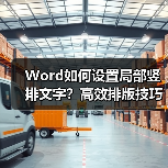 Word如何设置局部竖排文字？高效排版技巧大公开（图1）
