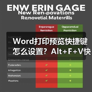 Word打印预览快捷键怎么设置?Alt+F+V快速进入方法(图3) Word打印预览快捷键怎么设置?Alt+F+V快速进入方法(图3)